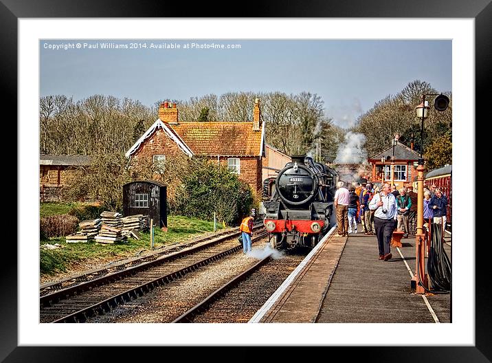 Bishops Lydeard Station Framed Mounted Print by Paul Williams
