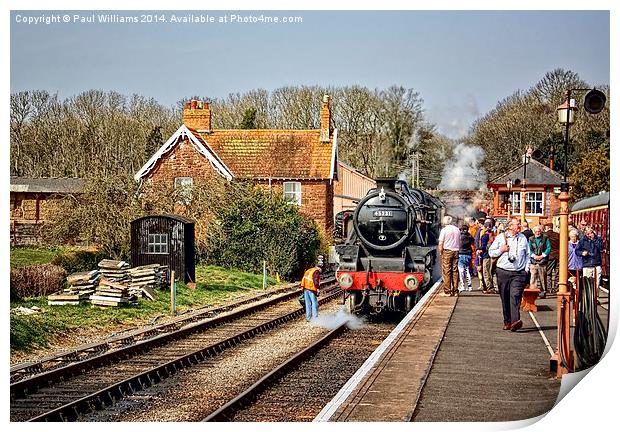 Bishops Lydeard Station Print by Paul Williams