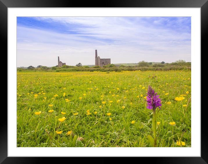 Tin Mine View Framed Mounted Print by Clive Eariss