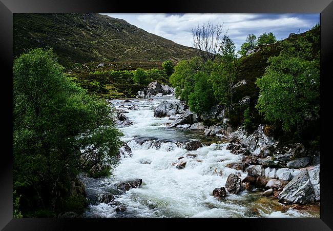 Tumbling Water Framed Print by Douglas McMann