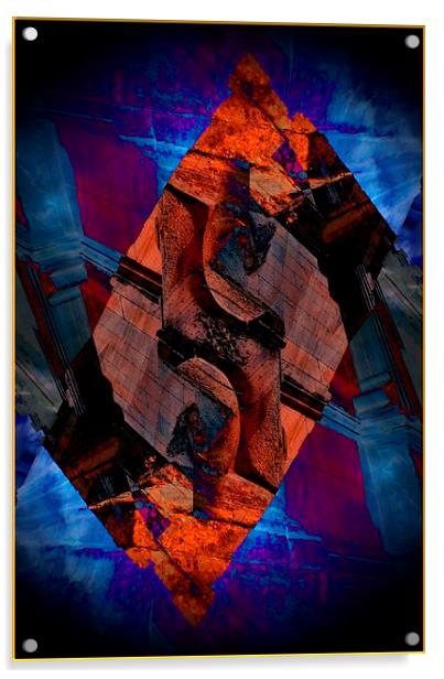 Abstract: Moreton Corbet 1 Acrylic by Julia Whitnall