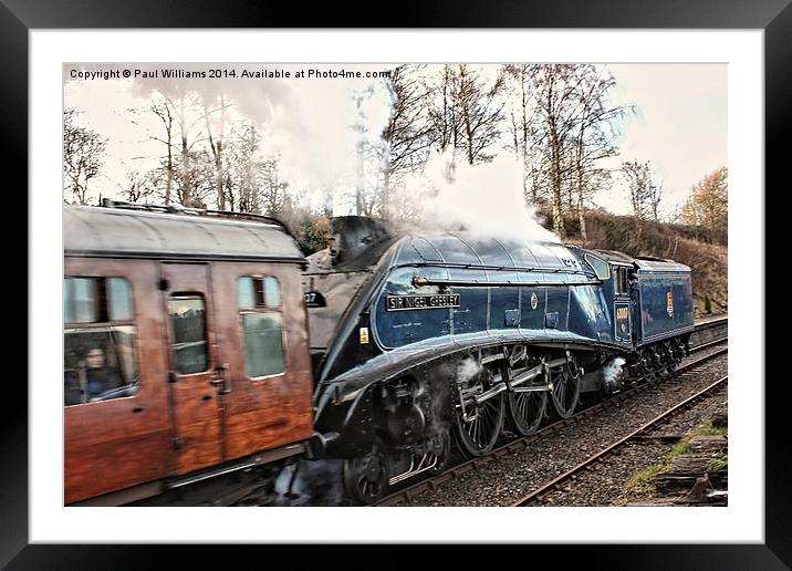 High Speed in Reverse Framed Mounted Print by Paul Williams
