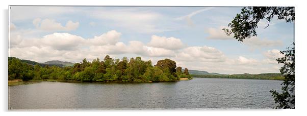 Loch of Lowes Panorama Acrylic by Andy Heap