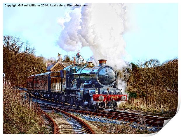 Morning Steam Train Print by Paul Williams