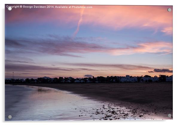 Beach & Sky Acrylic by George Davidson