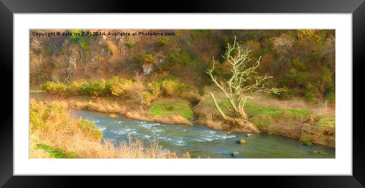 a river runs... Framed Mounted Print by dale rys (LP)