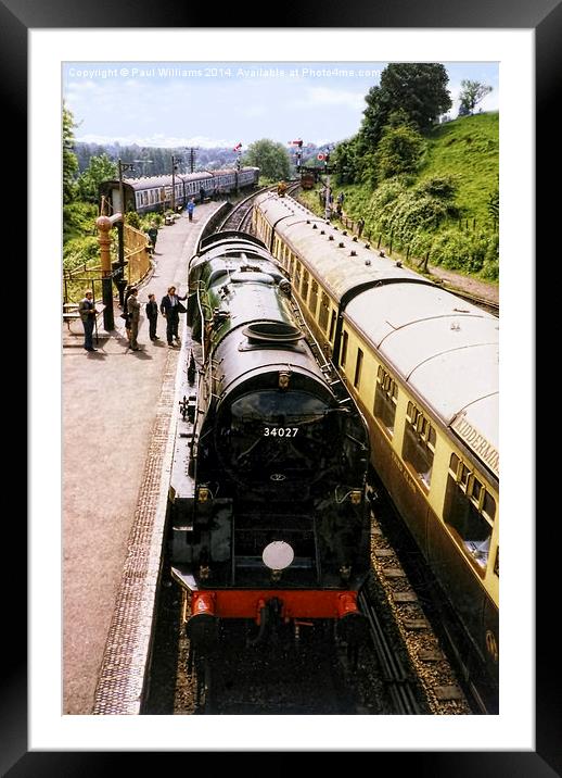 The Heritage Railway Framed Mounted Print by Paul Williams