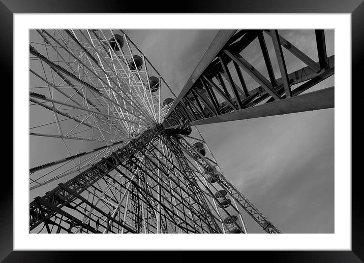Ferris Wheel Framed Mounted Print by Ian Eve