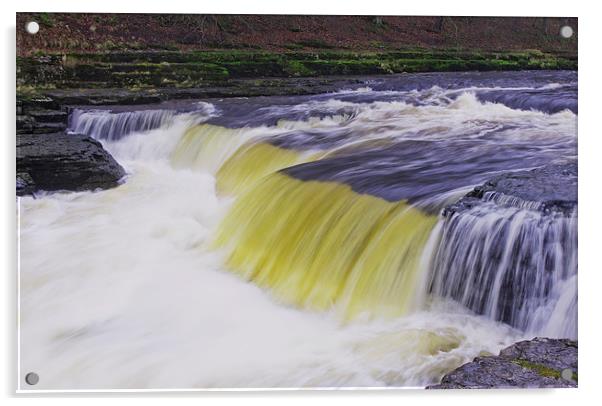 Aysgarth Low Falls, North Yorkshire Acrylic by Richard Pinder