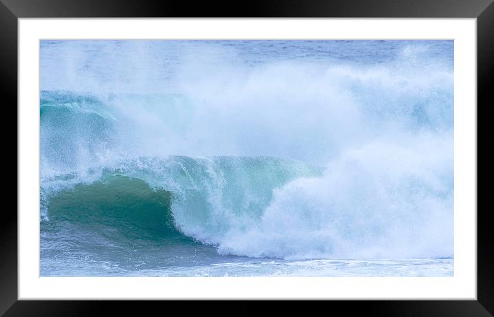 Wave Goodbye To Cornwall Framed Mounted Print by Clive Eariss