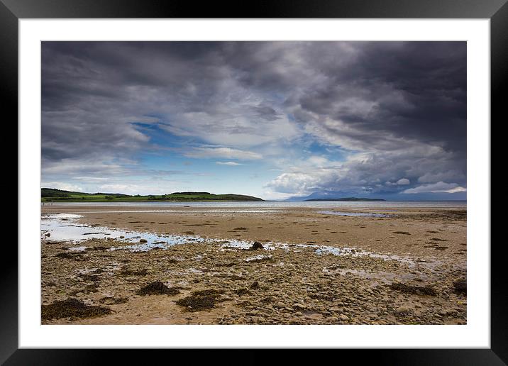 Opening at Ettrick bay Framed Mounted Print by Angie Morton