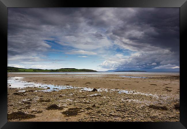Opening at Ettrick bay Framed Print by Angie Morton
