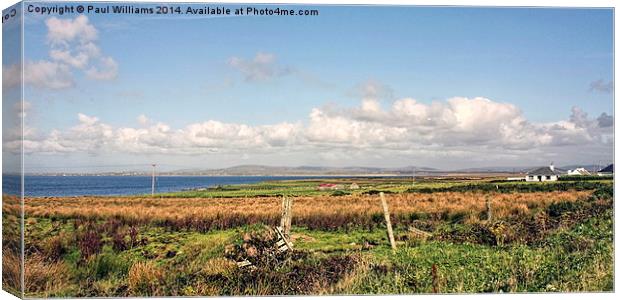 Coastal Landscape in County Mayo Canvas Print by Paul Williams