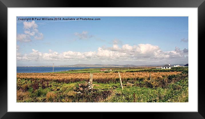Coastal Landscape in County Mayo Framed Mounted Print by Paul Williams