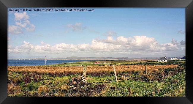 Coastal Landscape in County Mayo Framed Print by Paul Williams