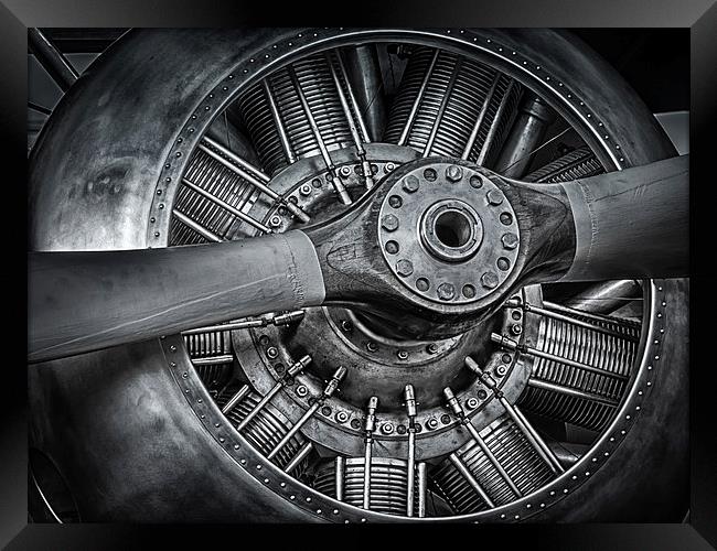 Radial Prop Framed Print by Gareth Burge Photography