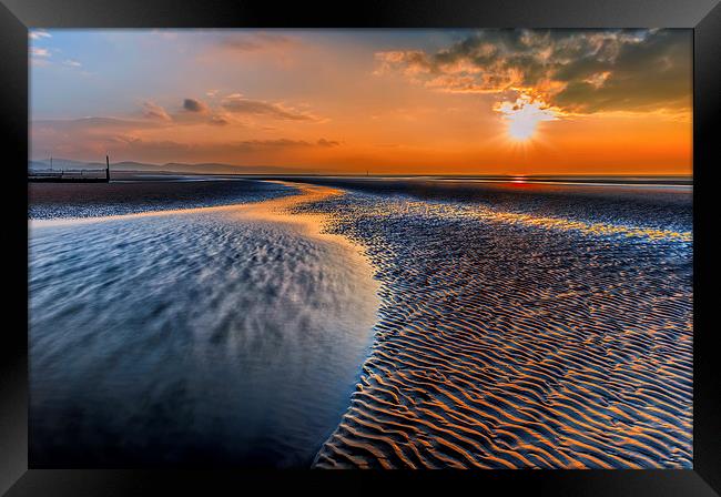 Seashore Sunset Framed Print by Adrian Evans
