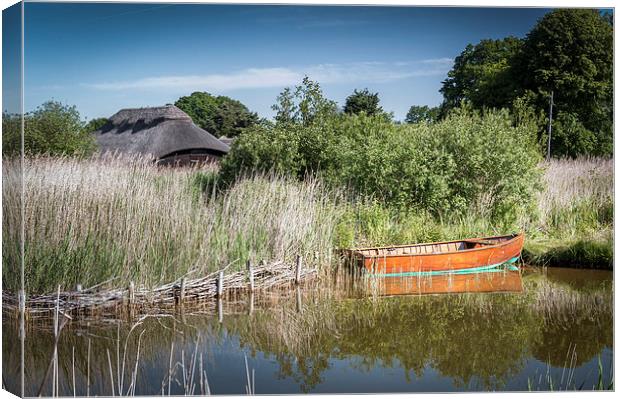 Dinghy at Hickling Broad Canvas Print by Stephen Mole