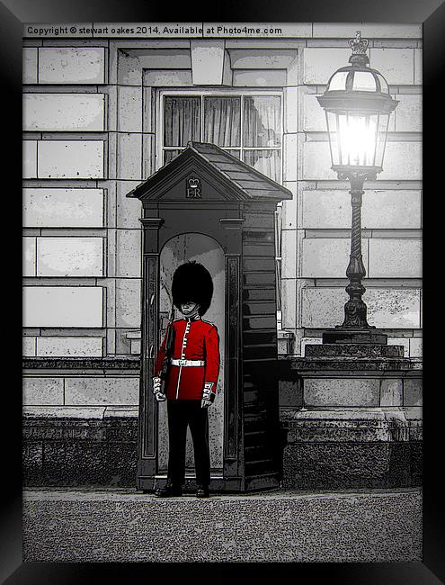 Queens Guard Framed Print by stewart oakes