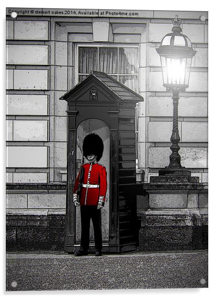 Queens Guard Acrylic by stewart oakes