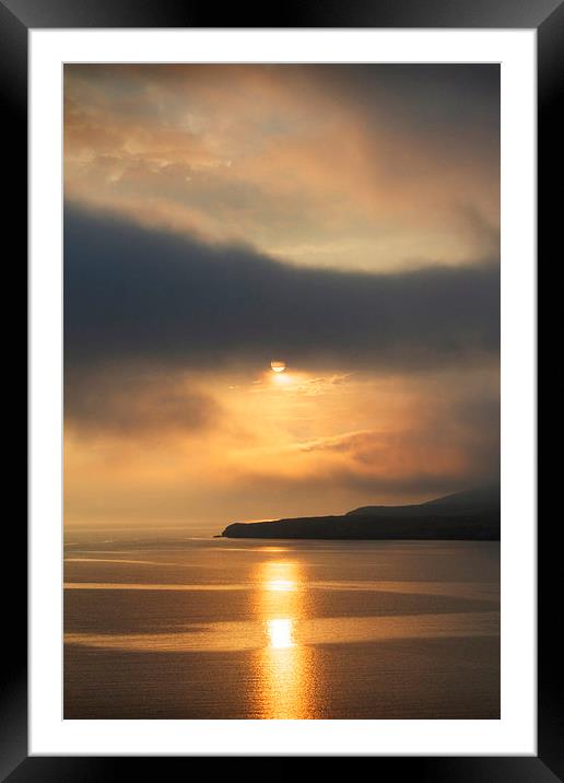 Sunset over Isle Martin Framed Mounted Print by Ed Pettitt