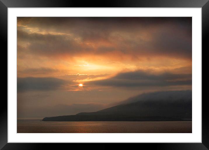 Highland Isle Sunset Framed Mounted Print by Ed Pettitt