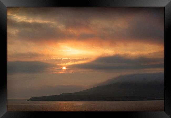 Highland Isle Sunset Framed Print by Ed Pettitt