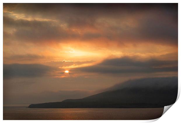 Highland Isle Sunset Print by Ed Pettitt