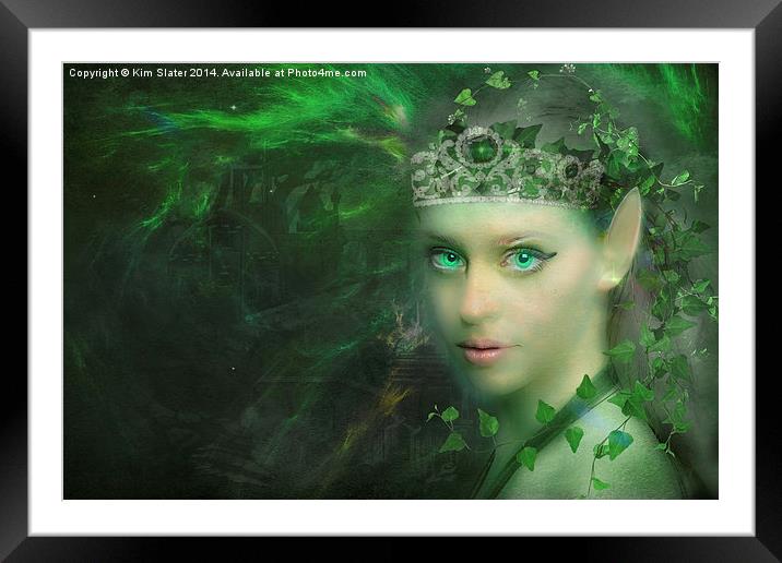 The Elven Princess Framed Mounted Print by Kim Slater