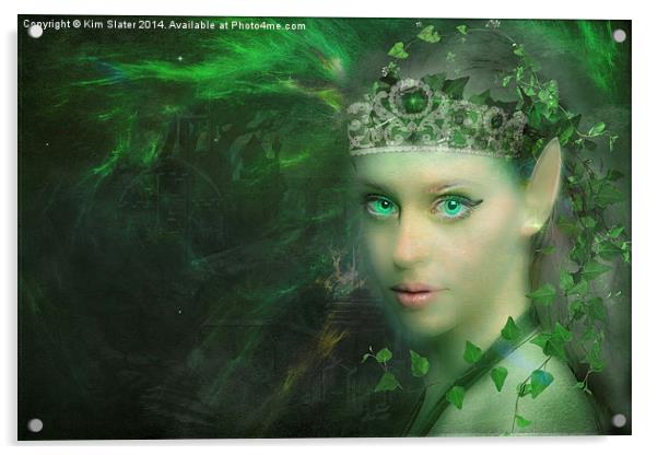 The Elven Princess Acrylic by Kim Slater