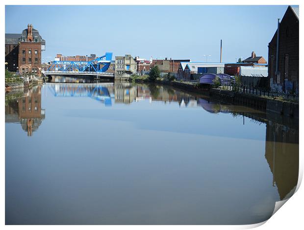 reflections of hull Print by Martin Parkinson
