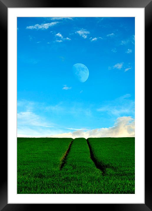 Gibbous Moon Framed Mounted Print by Macrae Images