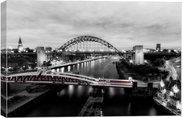 Newcastle Quayside Canvas Print by Northeast Images