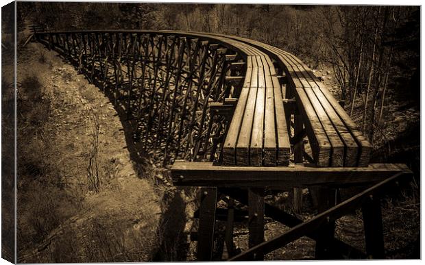 Bridge To Nowhere Canvas Print by Gareth Burge Photography