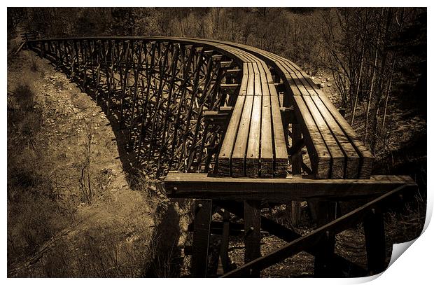 Bridge To Nowhere Print by Gareth Burge Photography