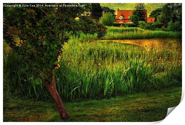 Edgefield Village Pond Print by Julie Coe