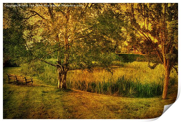 Edgefield Village Pond 2 Print by Julie Coe