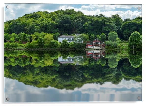 The Ferrymans House Acrylic by John Ellis