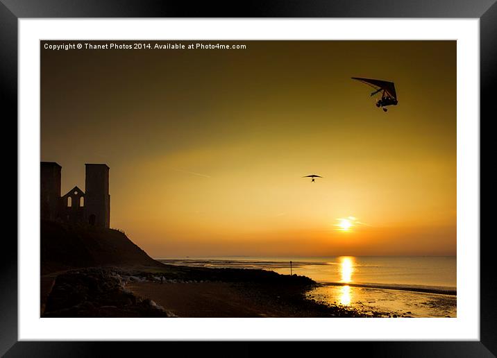 Micro lights at sunset Framed Mounted Print by Thanet Photos