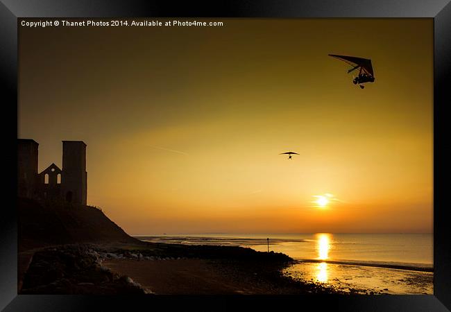 Micro lights at sunset Framed Print by Thanet Photos