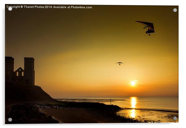 Micro lights at sunset Acrylic by Thanet Photos