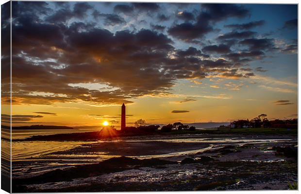 Largs sunset Canvas Print by Sam Smith
