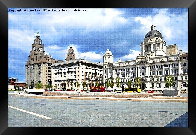 Artistic Three Graces, Liverpool Framed Print by Frank Irwin