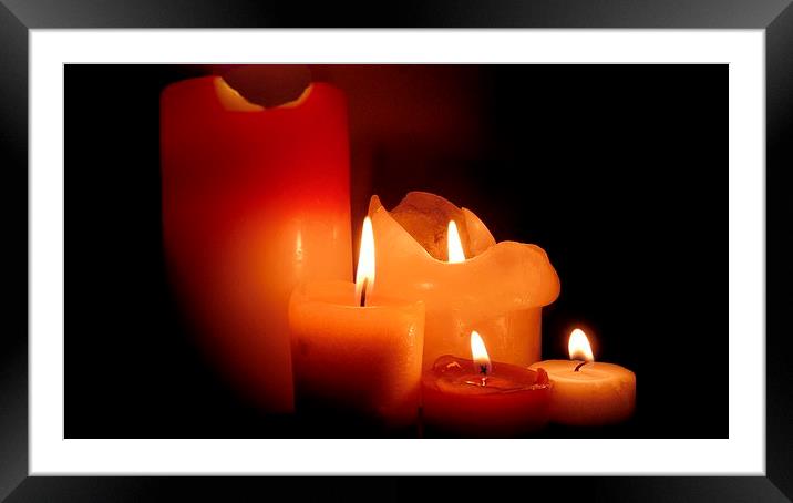Lights in the Dark Framed Mounted Print by Charlotte Moon
