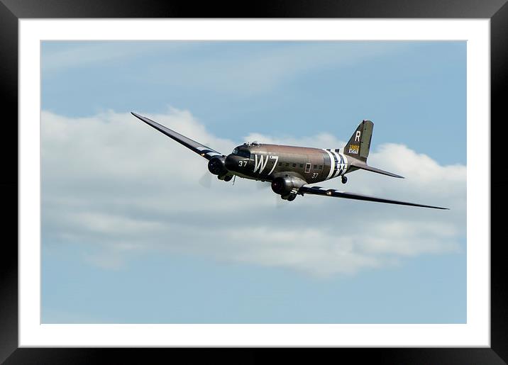 Douglas C-47 Skytrain Whiskey 7 Framed Mounted Print by Gary Eason