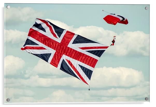 Flying the flag Acrylic by Gary Eason