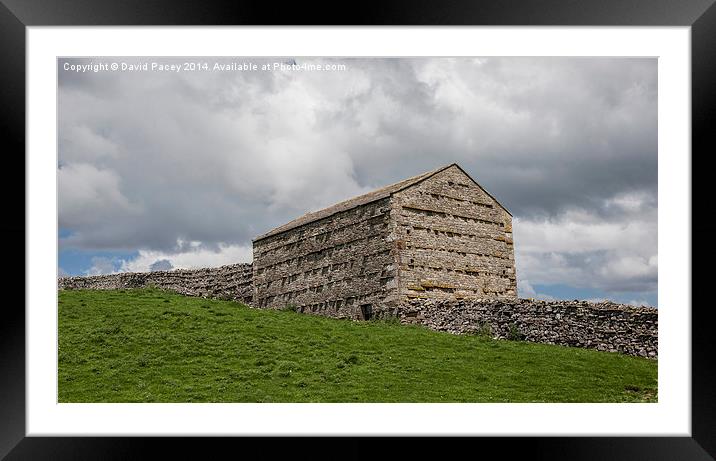 Farm Building Framed Mounted Print by David Pacey