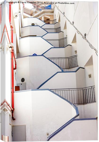 Zig zag Staircase Canvas Print by David Knowles