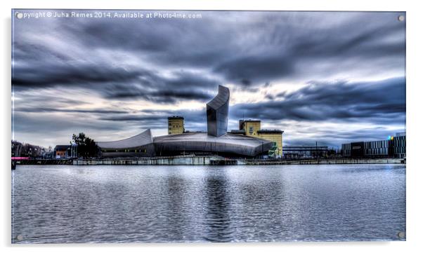 Imperial War Museum North HDR Acrylic by Juha Remes