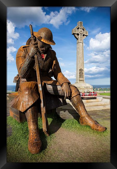 Seaham sculpture 1101 Framed Print by Kevin Tate